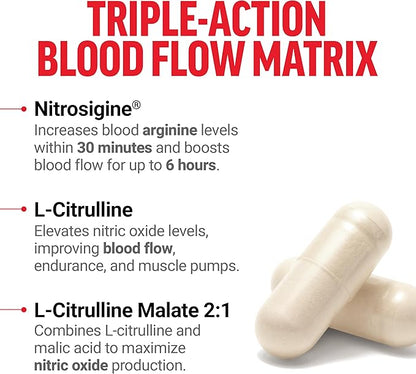 FORCE FACTOR Nitric Oxide Booster, Fast-Acting Formula with L-Arginine, Boosts Nitric Oxide Levels