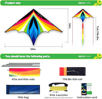 Triangular-Shaped Kite - Easy to Control, with an Eye-catching Design, it is Perfect for Outdoor
