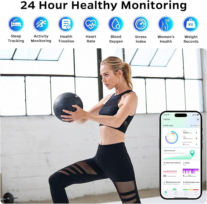 Ultra-Thin Smart Ring for Women Men,Sleep Tracker Ring with Heart Rate, Waterproof Fitness Ring for