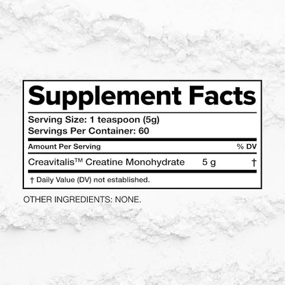 Complement Creatine Monohydrate Micronized Powder for Women and Men (5g, 60 Servings) Pre Workout