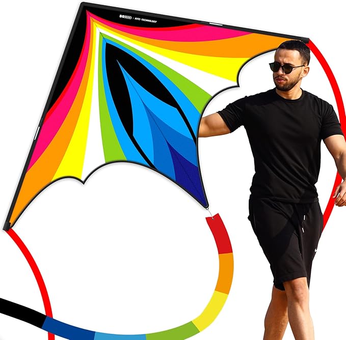Triangular-Shaped Kite - Easy to Control, with an Eye-catching Design, it is Perfect for Outdoor