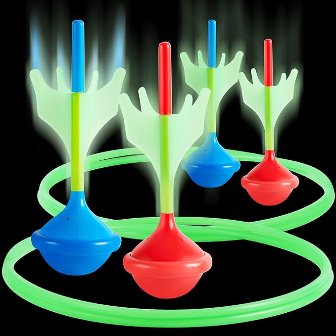 JOYIN Lawn Darts Game Set for Kids and Adults - Glow in The Dark Outdoor Lawn Games for Adults and