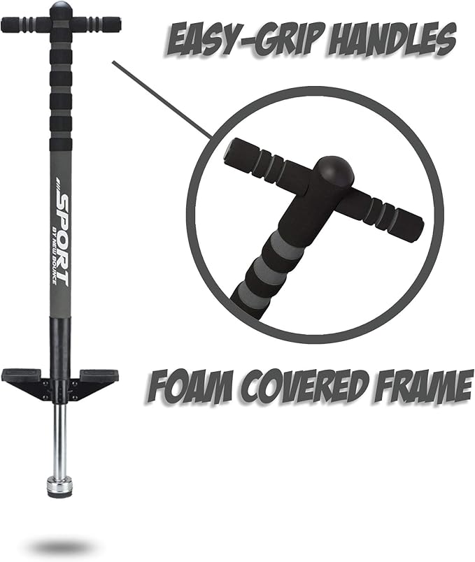 New Bounce Pogo Stick for Kids - Pogo Sticks, 40 to 80 Lbs - Sport Edition, Quality, Easy Grip