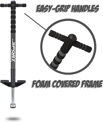 New Bounce Pogo Stick for Kids - Pogo Sticks, 40 to 80 Lbs - Sport Edition, Quality, Easy Grip