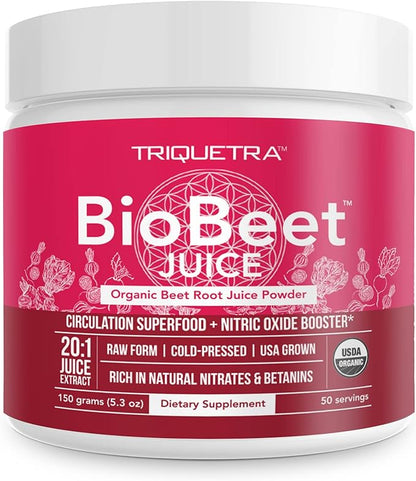 BioBeet® Max Strength Beet Root Juice Powder ??20:1 Concentrate, Each Serving Derived from 60,000