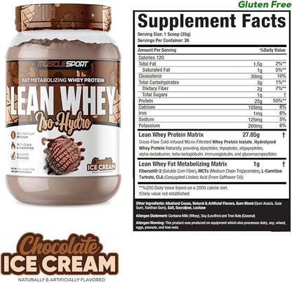 Musclesport Lean Whey Revolution??Protein Powder - Whey Protein Isolate - Low Calorie, Low Carb