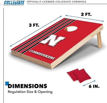 2' x 3' Solid Wood Cornhole Set with Direct Print HD Team Graphics – Great Gift for Any NCAA Fan!