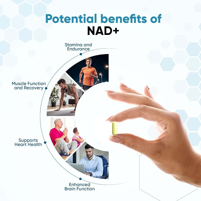 NAD+ Supplement for Anti Aging & Cell Regeneration | NMN Supplement Alternative - NAD with