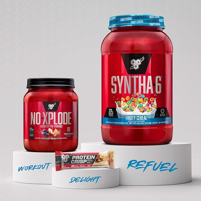 BSN SYNTHA-6 Premium Protein Powder with 6g of Fiber, Whey Protein, Micellar Casein, Milk Protein