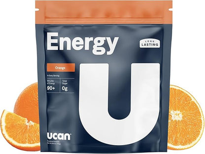 UCAN Energy Powder, Tropical Orange, Keto, Sugar-Free Pre & Post Workout for Men & Women, Non-GMO