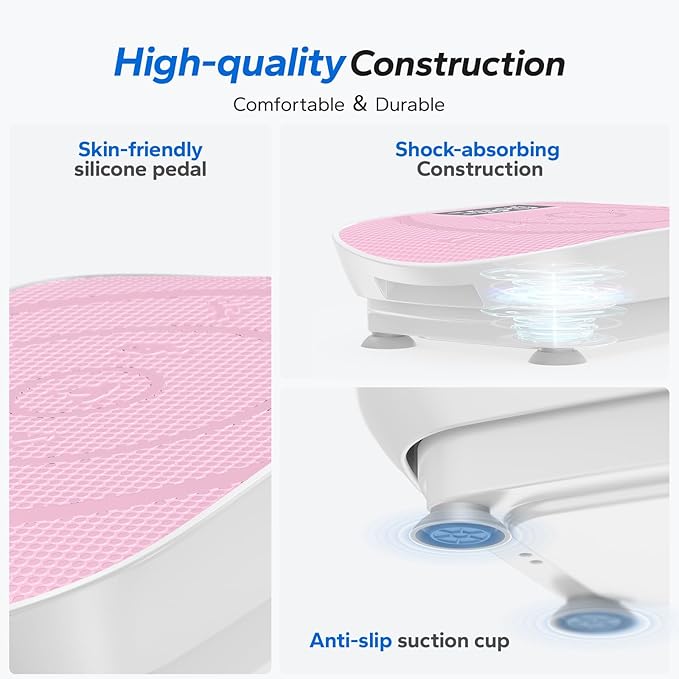 MERACH Vibration Plate Exercise Machine, Whole Body Workout Equipment for Women, Bluetooth and