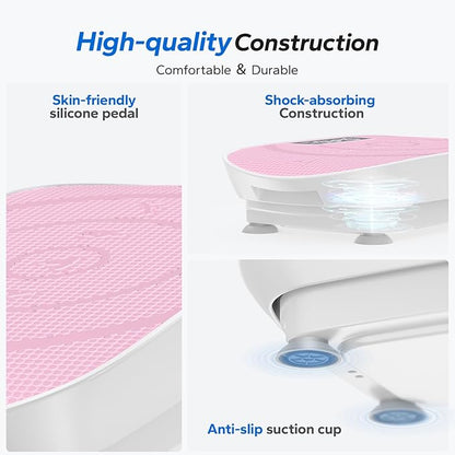 MERACH Vibration Plate Exercise Machine, Whole Body Workout Equipment for Women, Bluetooth and