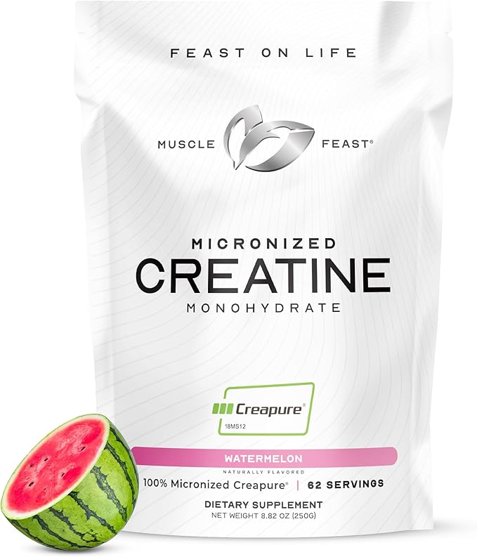 Muscle Feast Creapure - Micronized Creatine Monohydrate Powder | Premium Pre-Workout or