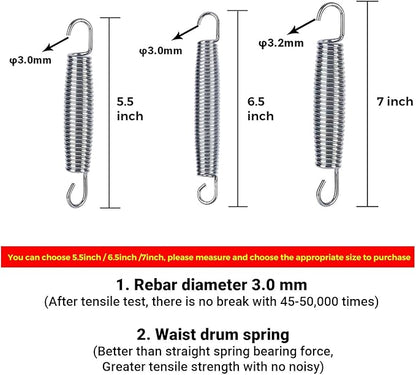 5.5inch/6.5inch/7inchTrampoline Springs Heavy Duty Stainless Steel Replacement Trampoline