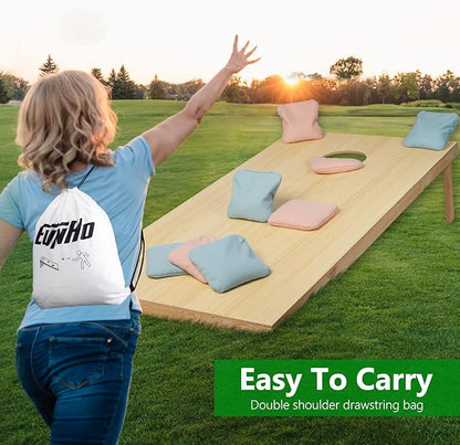 EunHo Cornhole Bags Set of 8 Regulation Size & Weight Corn Hole Bean Bags Official Professional All