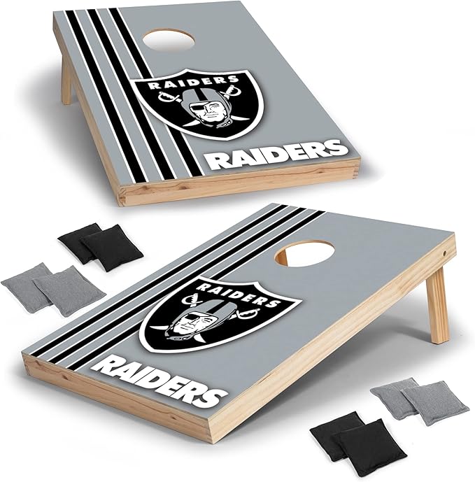 NFL 2' x 3' Solid Wood Cornhole Set with Direct Print HD Team Graphics – Great Gift for Any