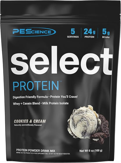 PEScience Select Protein Powder, Whey and Casein Blend, Clean Protein Powder for Women and Men, Low