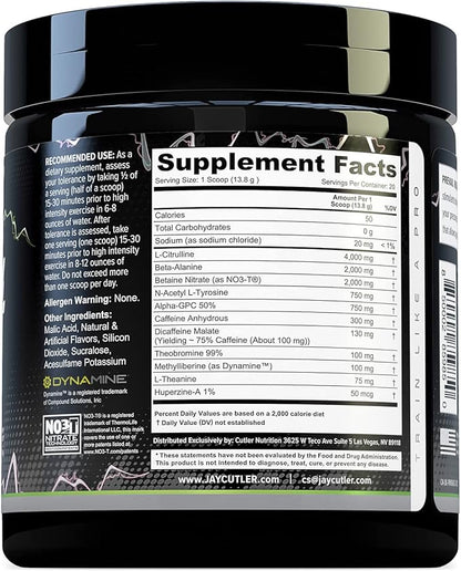 Cutler Nutrition High Stim Pre Workout Powder Prevail Rush Preworkout for Men & Women for Intense