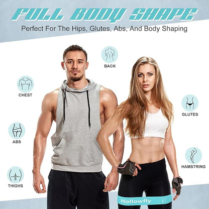 12 Pcs Latex Resistance Loop Exercise Bands for Booty Workout Stretch Exercise Bands Non Slip for