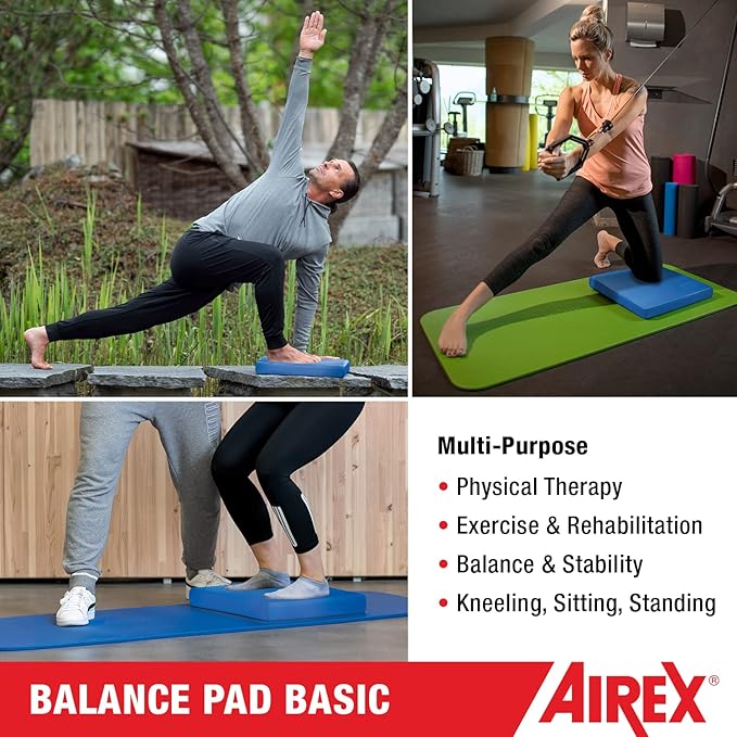 AIREX Balance Pad ??Stability Trainer for Balance, Stretching, Physical Therapy, Exercise