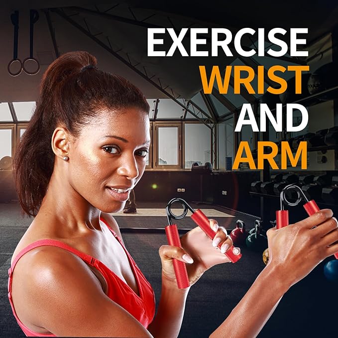 Grip Strength Trainer Set, 50-300LB(6 Pack), Wrist Forearm Strengthener, Metal No Slip, Hand Grip