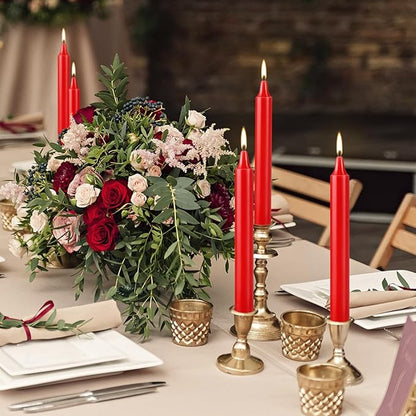Set of 20 Red Candles ?“Spell Chime Candles for Christmas,Household, Wedding, Rituals, Prayer