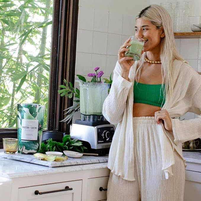 SAKARA Protein + Greens Super Powder ??30 Servings, Organic Plant-Based Blend with Hemp, Pumpkin