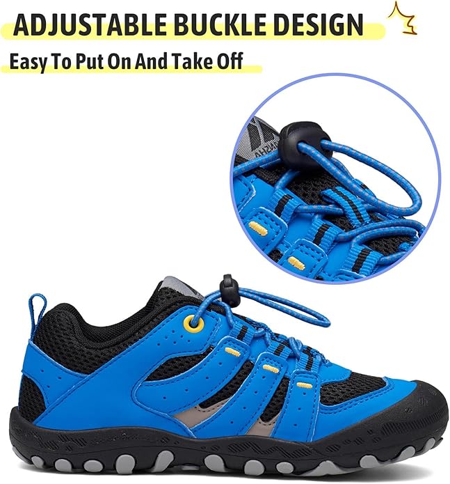 Mishansha Kids Hiking Boots Toddler Girls Boys Hiking Shoes Water-Resistant Anti-Collision Non-Slip