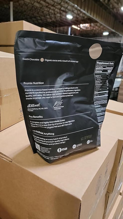 ProMix Nutrition Whey Protein Isolate Powder, Chocolate - Grass-Fed - ­Post Workout Fitness &