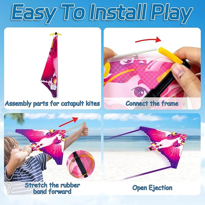 Mini Kites for Kids,Finger Launcher Kites Easy to Fly,Party Favors for Kids 4-8-12 Outdoor Toys