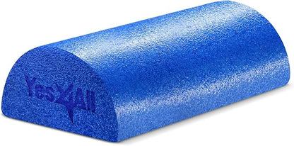 Yes4All Medium Firm Half Foam Rollers for Post-Workout Relaxation, 12/18/24/36 inch PE Foam Roll