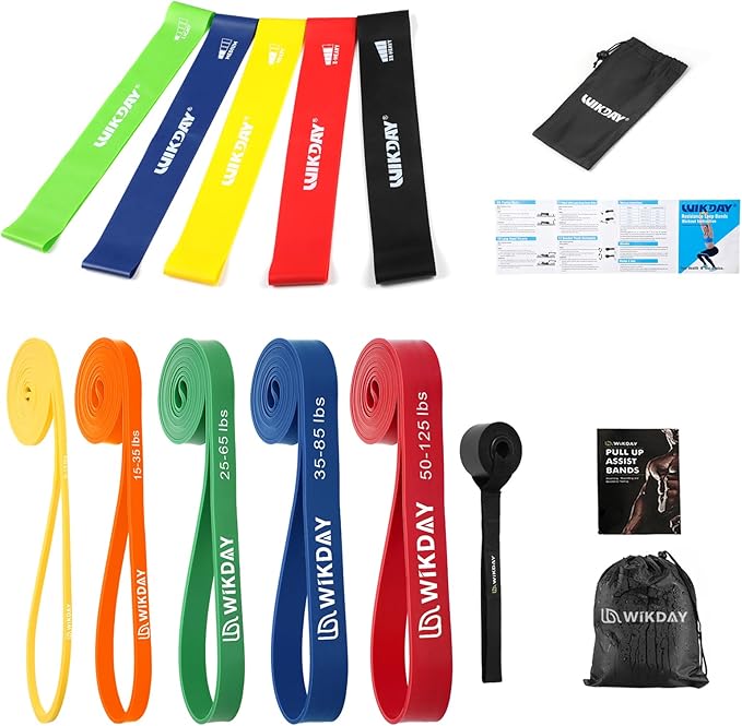 Resistance Bands, Pull Up Bands, Workout Bands for Exercise, Thick Heavy Resistance Band Set with