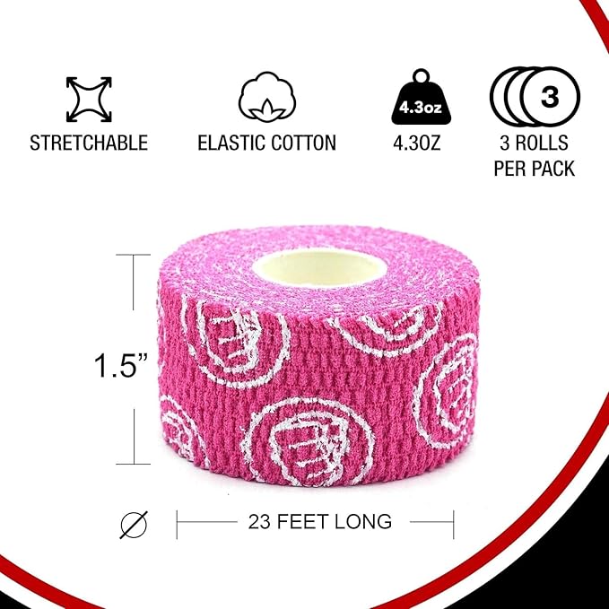 WOD Nation Flexible Hook-Grip Athletic Tape – Easy-Tear, Sweat-Proof Thumb & Finger Strips for