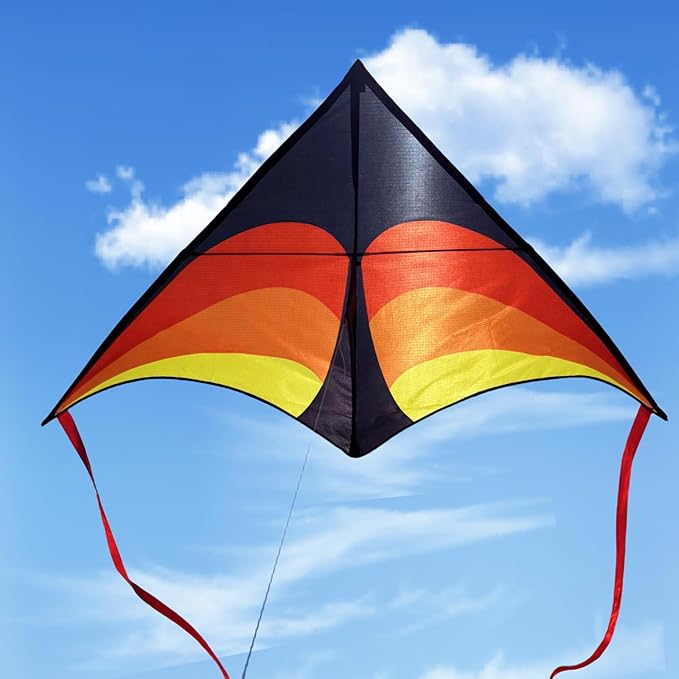 Large Delta Kite for Kids & Adults - Easy to Fly Outdoor Kites for Kids Ages 8-10, Perfect for
