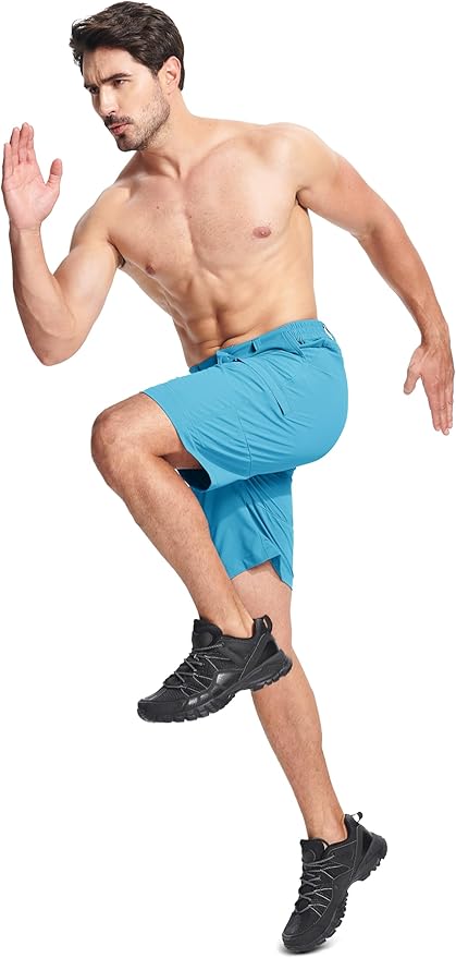 MAGCOMSEN Men's Hiking Cargo Shorts Quick Dry Lightweight 9" Golf Shorts Summer Casual Work Outdoor
