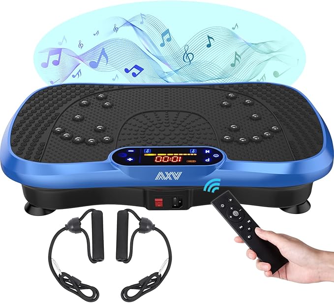 AXV Vibration Plate Fitness Platform Exercise Machine Vibrating Shaking Full Body Shaker Workout