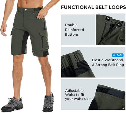 XKTTAC Men's Outdoor Quick Dry Lightweight Stretchy Shorts for Hiking, Tactical, Camping, Travel