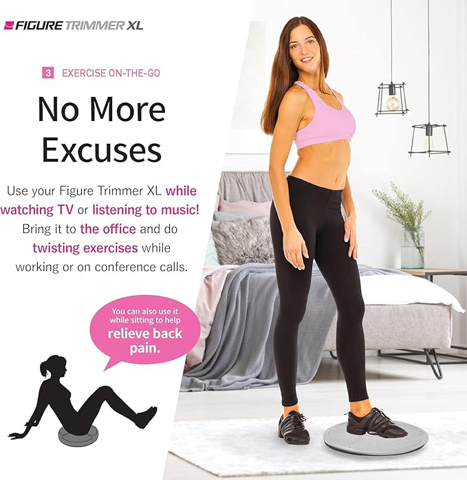 Daiwa Felicity Figure Trimmer Ab Twister Board - Waist Twister Machine for Core & Abs Exercise