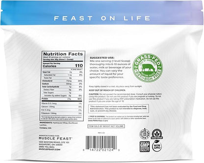 Muscle Feast Hydrolyzed Whey Protein Powder, Grass Fed and All Natural Hormone-Free, Hydro Whey