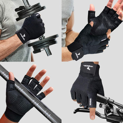 ATERCEL Workout Gloves for Men and Women, Exercise Gloves for Weight Lifting, Cycling, Gym