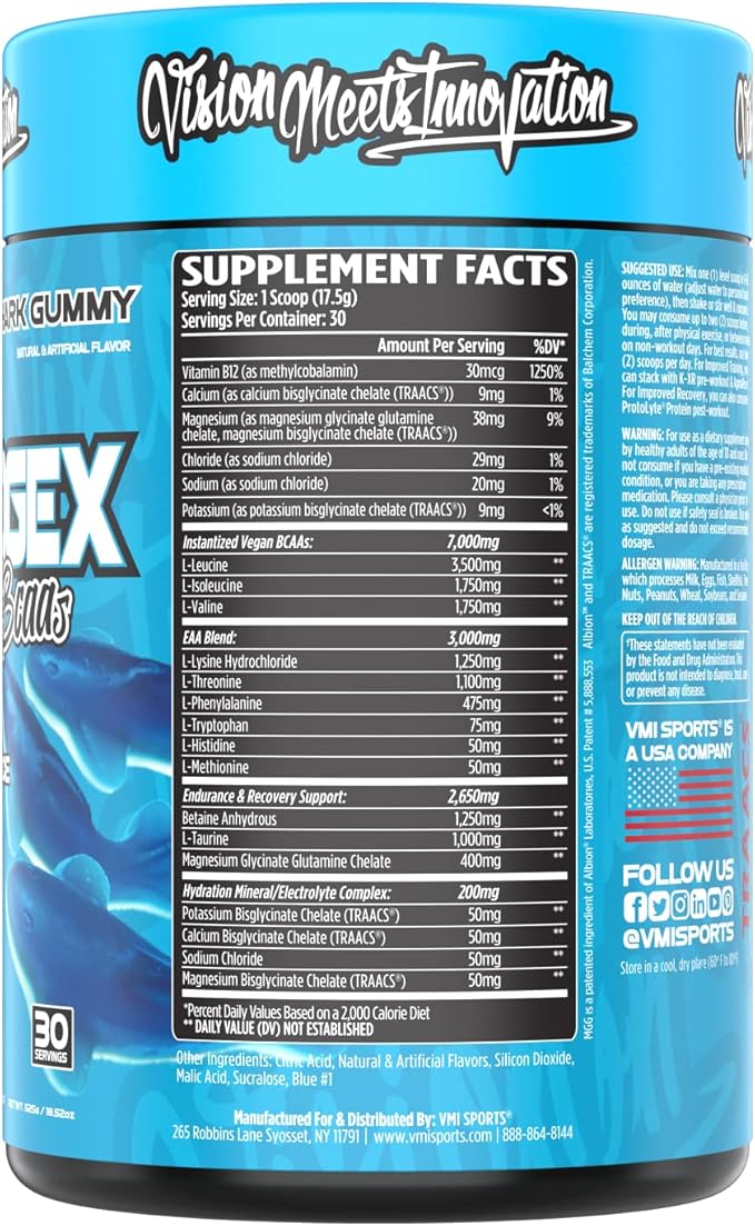 VMI Sports Aminogex Ultra | EAA + BCAA Powder | Amino Acid + Hydration Recovery Drink with