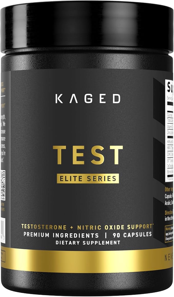 Kaged Test Elite Capsules | Unflavored | Testosterone Booster Ferodrox | Premium Hormone Managment