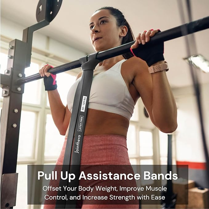 Premium Latex Free Resistance Bands for Working Out - Set of 5 + Carrying Bag | Non Latex Pull Up
