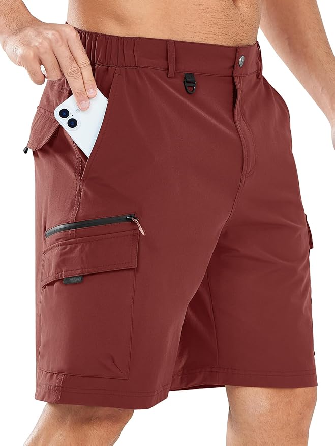 NORTHYARD Men's Cargo Hiking Shorts 9" Lightweight Outdoor Tactical Work Camping Sport Golf Casual