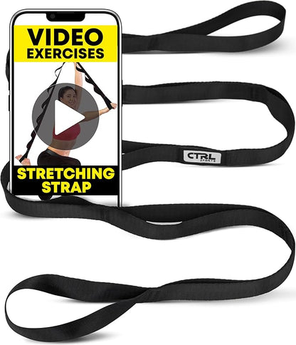 Stretching Strap Non Elastic Yoga Strap with Loops - Stretching Band for Physical Therapy, Stretch