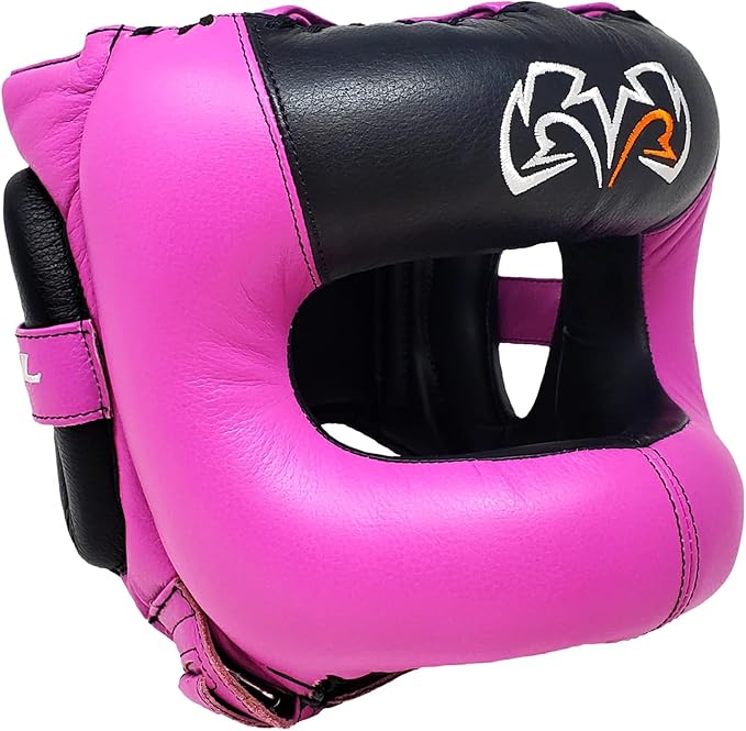 RIVAL Boxing RHGFS3 Face-Saver Sparring Headgear - Wide Eye Opening, Premium Leather, and