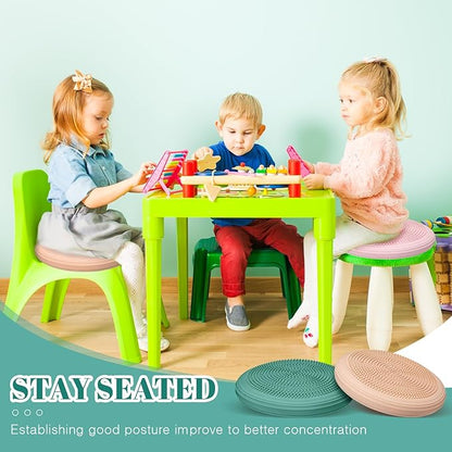 Libima 8 Pcs Wiggle Seat Inflated Wobble Cushion Sensory Seat Flexible Balance Board Balance Disc