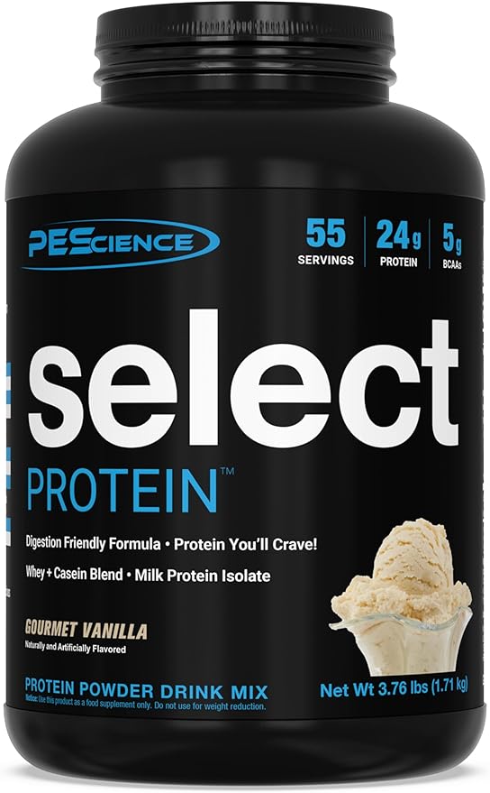 PEScience Select Protein Powder, Whey and Casein Blend, Clean Protein Powder for Women and Men, Low