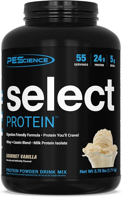 PEScience Select Protein Powder, Whey and Casein Blend, Clean Protein Powder for Women and Men, Low