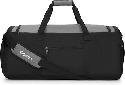 Gonex Gym Duffel Bag with Shoe Compartment Wet Pocket, Large Capacity Sports Duffle Bag for Men